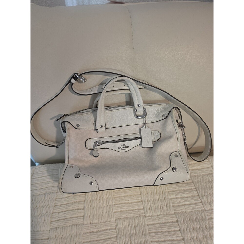 Coach Millie Satchel in Colorblock Signature Canvas